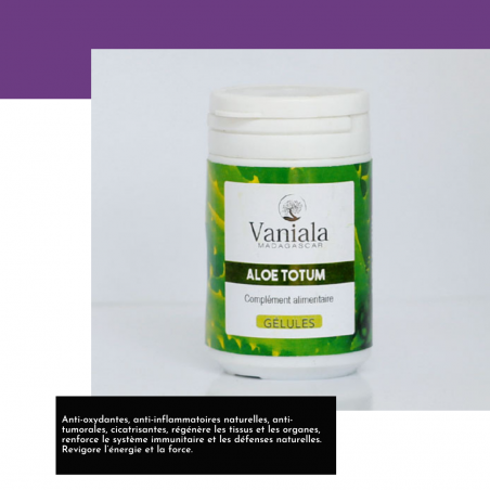 Gélules aloe totum - Vaniala - Pot 80 gel