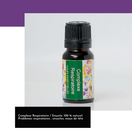 Huile essentielle Complexe Respiratoire / Sinusite de Madagascar - Vaniala - Flacon 10 ml