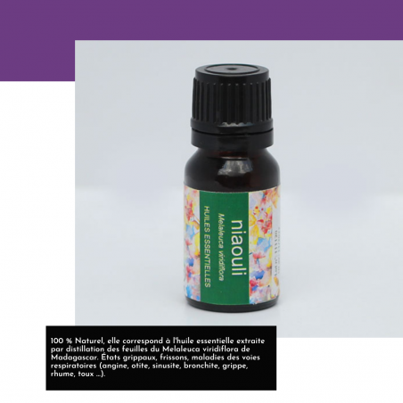 Huile essentielle de Niaouli de Madagascar - Vaniala - Flacon 10 ml