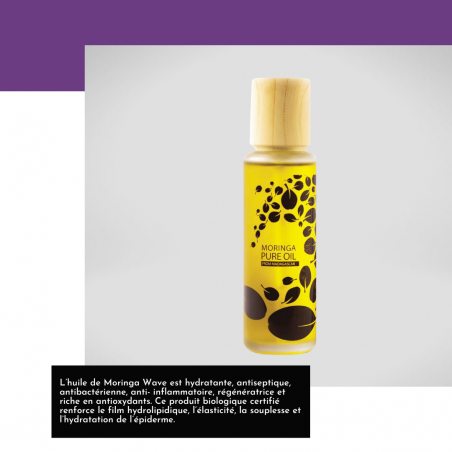 Huile de moringa naturel et Bio - Moringa Wave - Flacon 60 ml