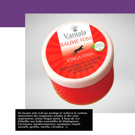 Baume Fosa aux huiles essentielles de Madagascar - Vaniala