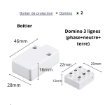 MAGIC ELEK – Domino 3 lignes + Boîtier (vendu par lot de 2) – Image 4