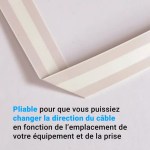 MAGIC ELEK – Câble électrique ultra-plat 2 lignes 230V / 16A – Fil électrique invisible - Image 6