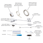 MAGIC ELEK – Câble électrique ultra-plat 3 lignes 230V / 16A – Fil électrique invisible – Image 2